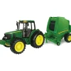 Fat Brain Toy 1/16 Big Farm John Deere Tractor and Baler Set Sale