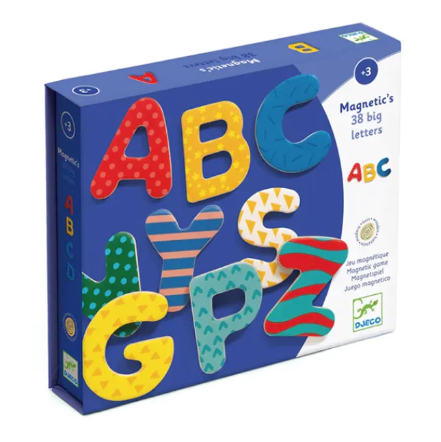 Fat Brain Toy 38 Big Letters Wooden Magnets Hot