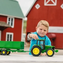 Fat Brain Toy 1/16 John Deere Big Farm 6930 Tractor with Wagon New