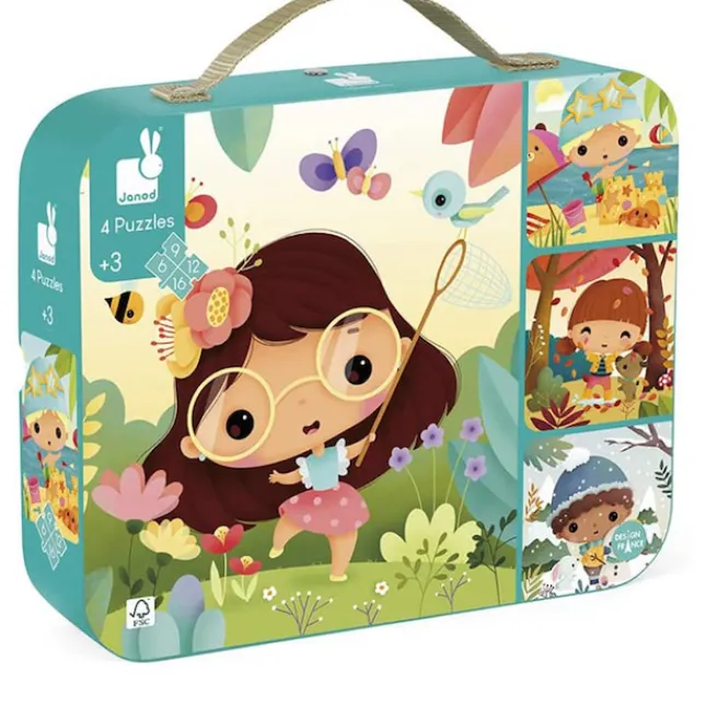 Fat Brain Toy 4 Progressive Puzzles - 4 Seasons Outlet