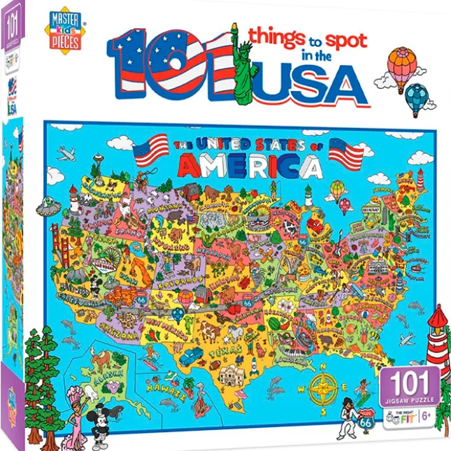 Fat Brain Toy 101 Things To Spot In The USA - 101 pc Best