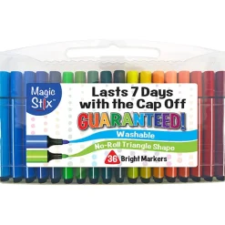 Fat Brain Toy Magic Tri Stix 36 Color - Cap Off For 7 Days New