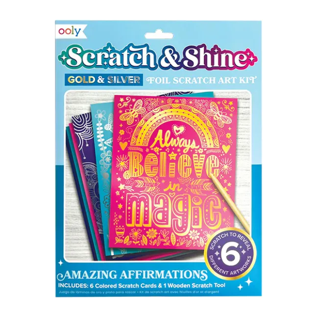 Fat Brain Toy Scratch & Shine Scratch Cards - Amazing Affirmations Sale