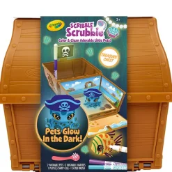 Fat Brain Toy Scribble Scrubbie Pets Glow - Ocean Treasure Chest Best