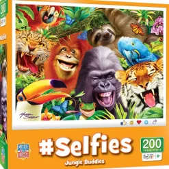 Fat Brain Toy Selfies Jungle Buddies - 200 pc Puzzle Fashion