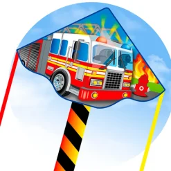Fat Brain Toy Simple Flyer Fire Truck Kite - 47 inch Online