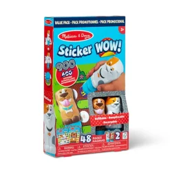Fat Brain Toy Sticker WOW! Activity Pad & Sticker Stamper Value Pack - Pets Hot