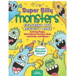 Fat Brain Toy Super Silly Monsters Coloring and Activity Book Fashion
