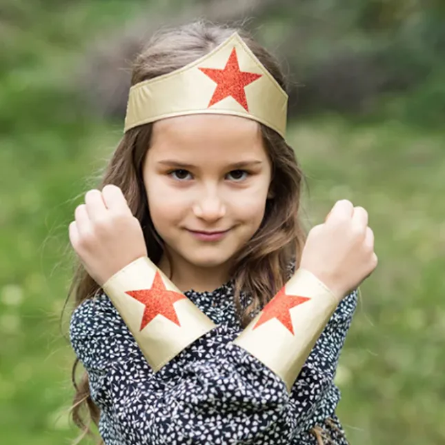 Fat Brain Toy Superhero Girl Headband & Wrist Bands Outlet