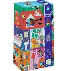 Fat Brain Toy The Little Buddies' House 36 pc Giant Floor Jigsaw Puzzle Clearance