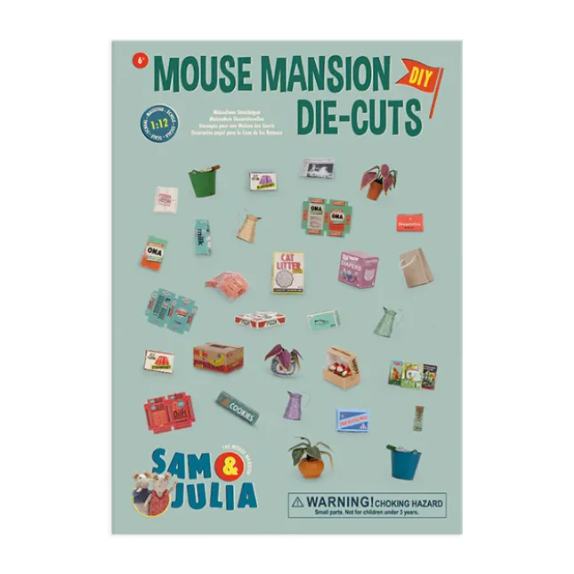 Fat Brain Toy The Mouse Mansion Die-Cut Prints Deluxe Set New