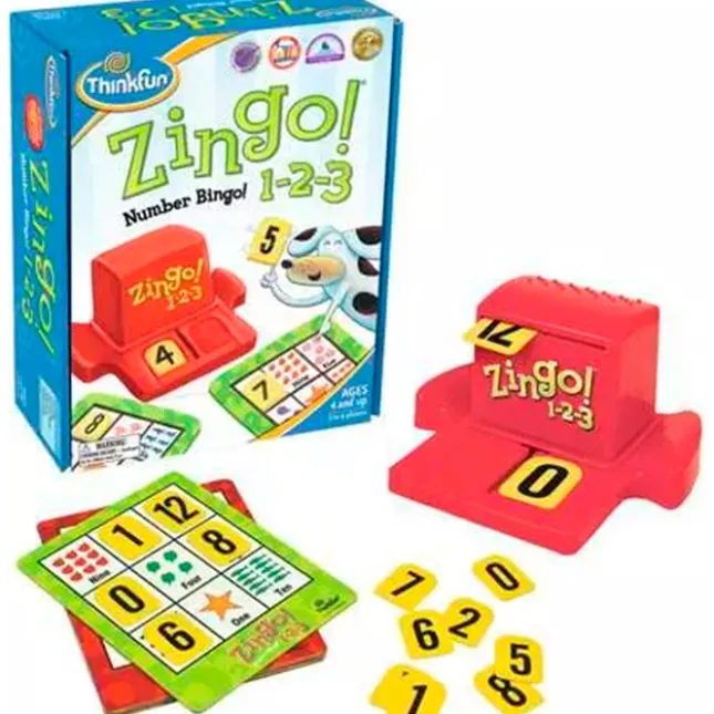Fat Brain Toy Think Fun Zingo 1-2-3 New
