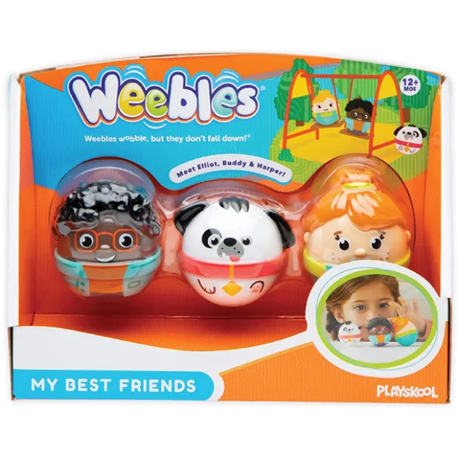 Fat Brain Toy Weebles My Best Friends 3pk Clearance