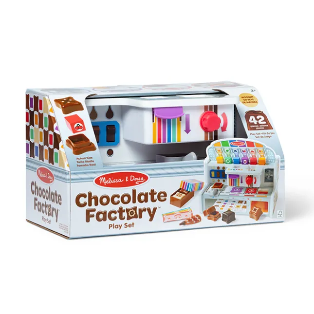 Fat Brain Toy Wooden Chocolate Factory Play Set New